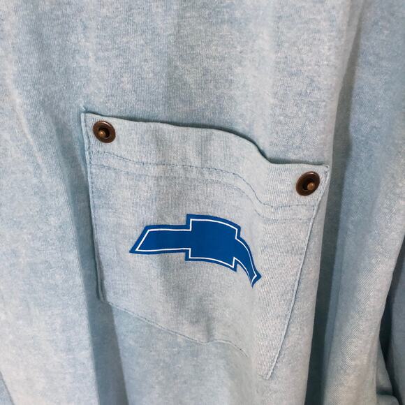 GM Official Men's NWOT Long Sleeve Blue Chevrolet Camaro Tee Size XXL - Picture 3 of 5